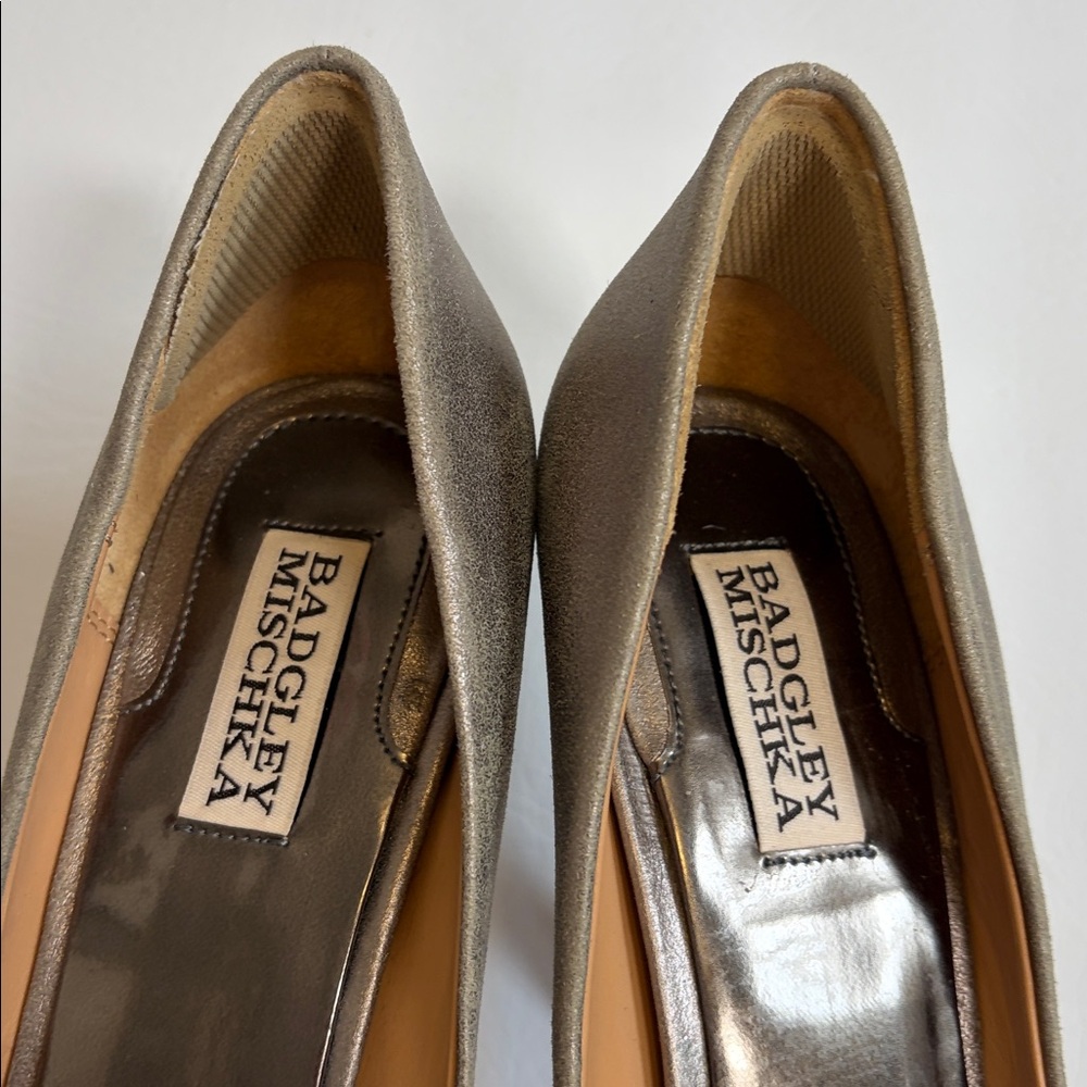 Badgley Mischka Women's Roanna II Dress Pump Wedding Shoes Heels Silver size 10 - Picture 15 of 16